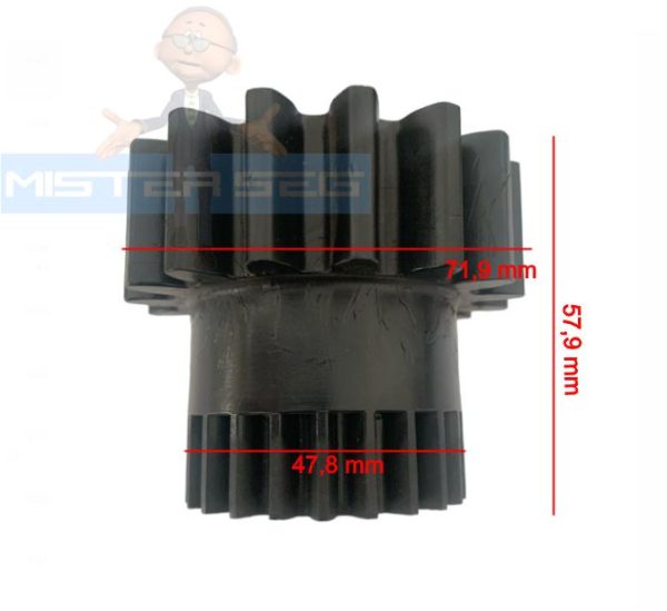 Engrenagem Cremalheira Deslizante Plus 10002685 - Nice/Peccinin