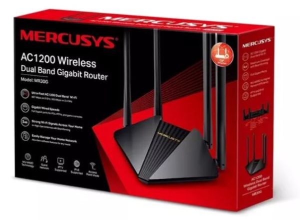 Roteador Wireless Dual Band Gigabit Ac1200 Mr30g